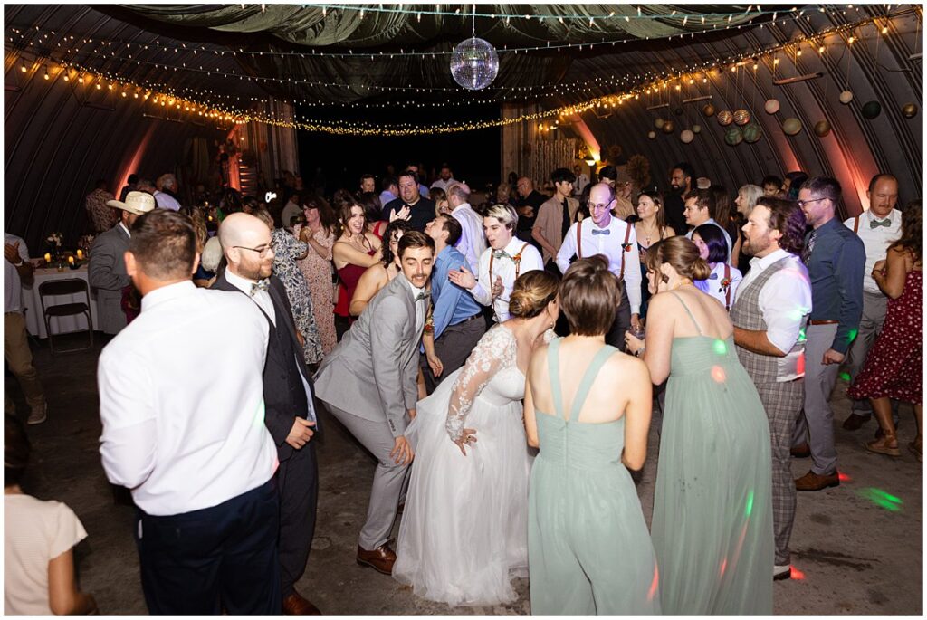 Fall wedding on the family farm